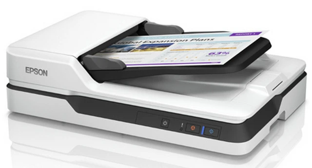 Планшетный сканер epson workforce ds-1630, a4, серый 2
