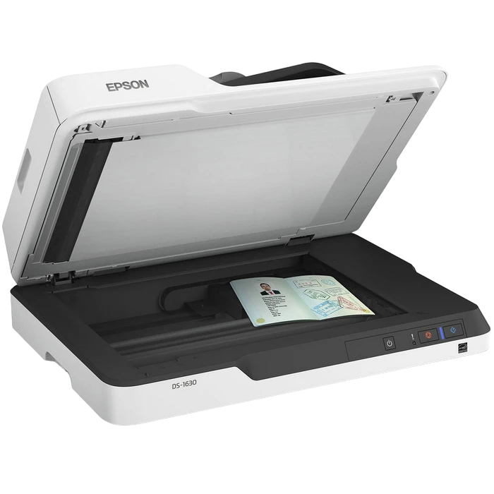 Планшетный сканер epson workforce ds-1630, a4, серый 10