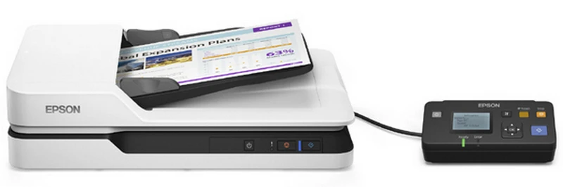Планшетный сканер epson workforce ds-1630, a4, серый 8
