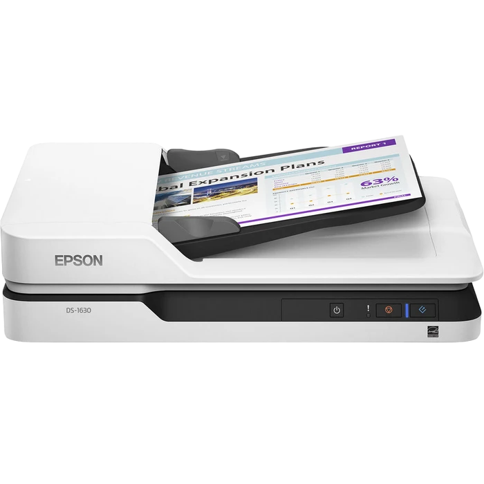 Планшетный сканер epson workforce ds-1630, a4, серый 6