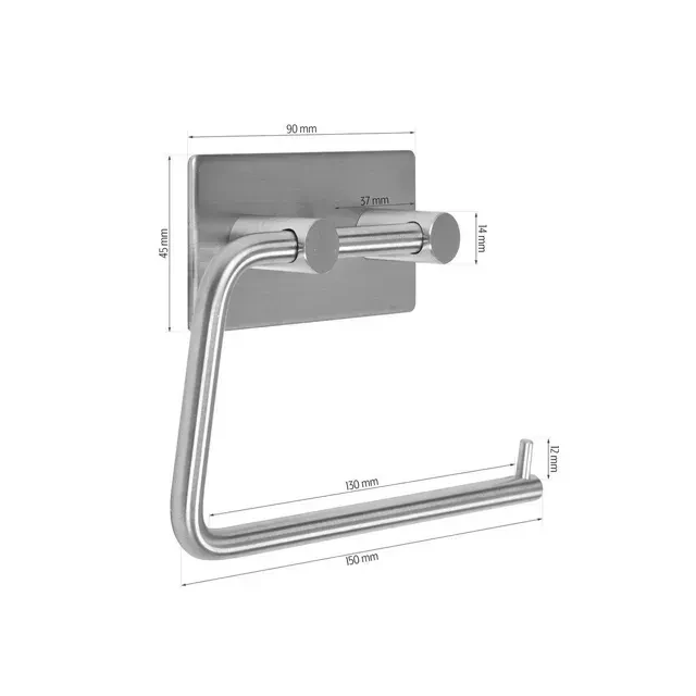 Suport pentru hârtie wc steely inox fala 2