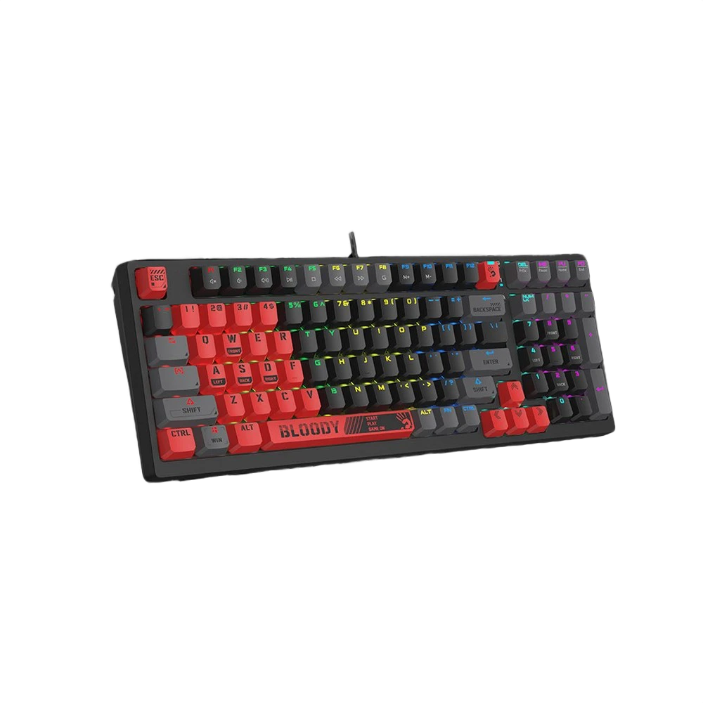 Клавиатура bloody s98 sports, проводное, красный 6