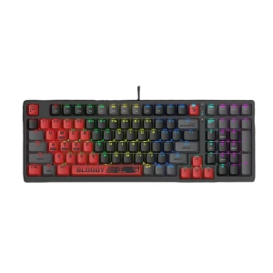 Tastatură bloody s98 sports, cu fir, roșu