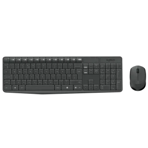 Set tastatură + mouse logitech mk235, fără fir, gri