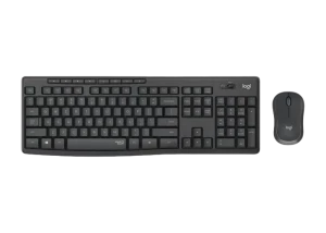 Клавиатура и мышь Logitech MK295, Беспроводное, Чёрный