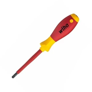 Диэлектрическая крестовая отвертка sl/ph1 80 мм softfinish 1000 в wiha