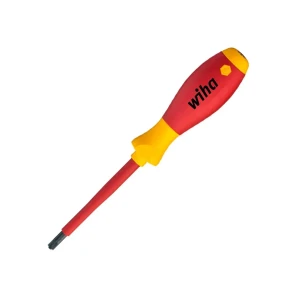 Диэлектрическая крестовая отвертка sl/pz1 80 мм softfinish 1000 в wiha