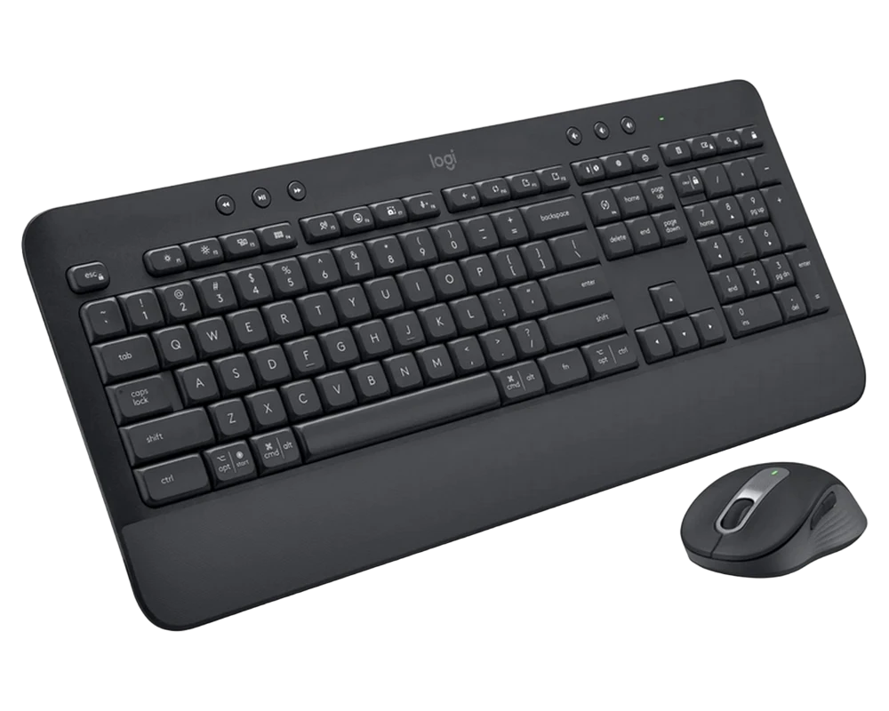 Клавиатура и мышь logitech mk650, беспроводное, графитовый 5