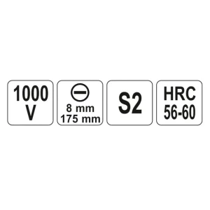 Șurubelniță dielectrică plată sl8 175 mm 1000 v yato Thumbnail 2