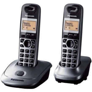 Telefon DECT Panasonic KX-TG2512, Gri Metalic