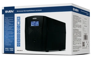 Источник бесперебойного питания sven pro 1500 lcd, линейно-интерактивный, 1500va, башня Thumbnail 6