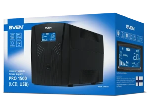 Источник бесперебойного питания sven pro 1500 lcd, линейно-интерактивный, 1500va, башня Thumbnail 9