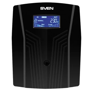 Источник бесперебойного питания sven pro 1500 lcd, линейно-интерактивный, 1500va, башня Thumbnail 2