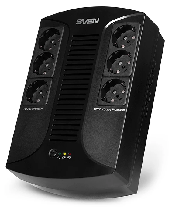 Источник бесперебойного питания sven up-l1000, линейно-интерактивный, 1000va 9