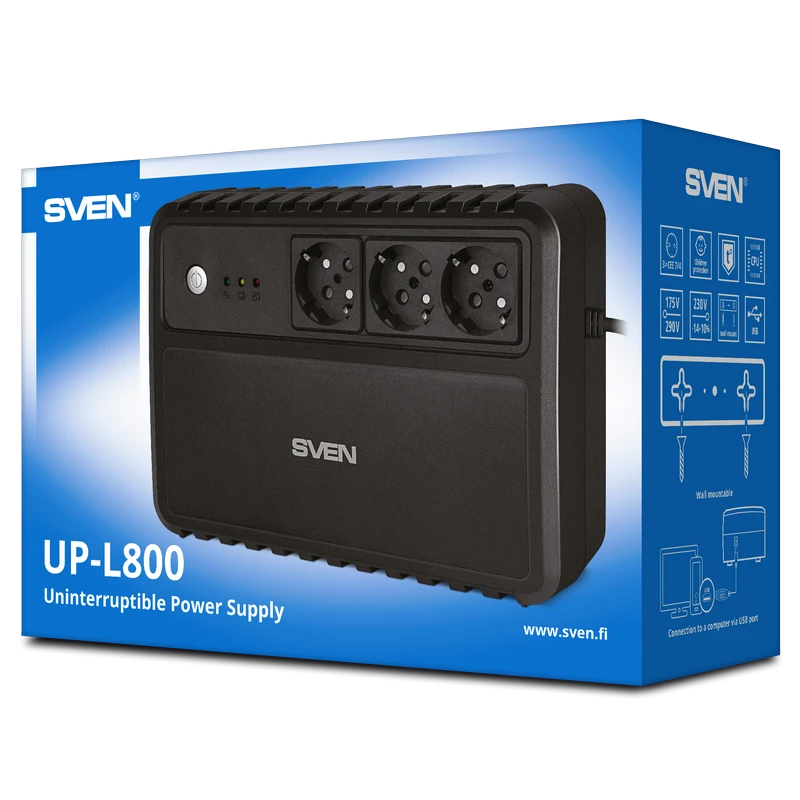 Sursă de alimentare neîntreruptibilă sven up-l800, , 800va,  4