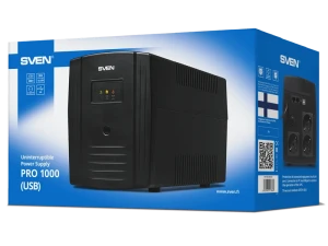 Источник бесперебойного питания sven pro 1000 lcd, линейно-интерактивный, 1000va, башня Thumbnail 5