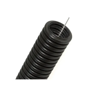 Tub gofrat iek 320n 25 mm negru