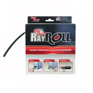 Tub termoretractabil raytech ray roll 20 m, 1.6/0.8 mm negru