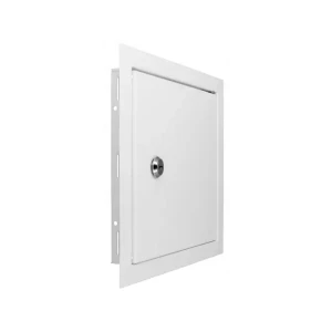 Ușiță de vizitare metalică cu lăcat ventika dmz 200 x 250 mm metal alb Thumbnail 2