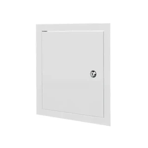 Ușiță de vizitare metalică cu lăcat ventika dmz 300 x 300 mm metal alb