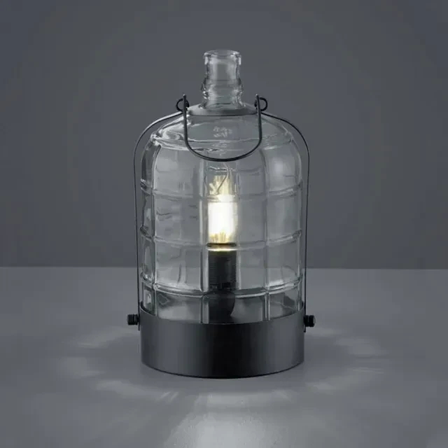Lampă de masă astrid 40 w 220 - 240 v e14 negru sticlă trio 2