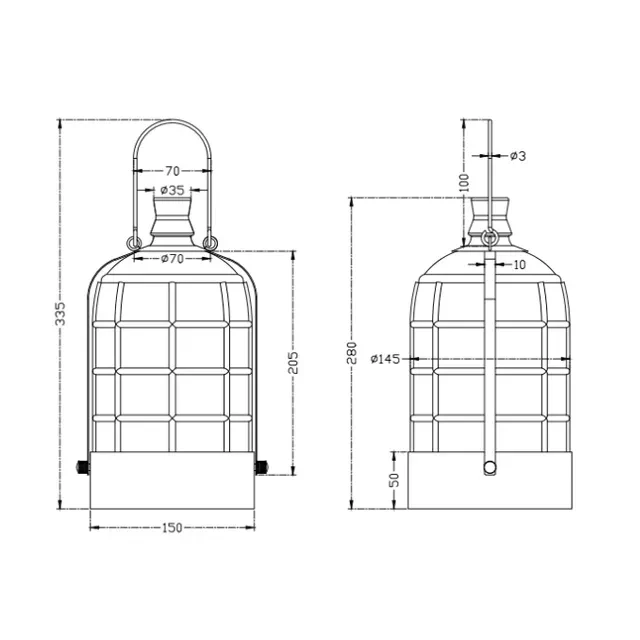 Lampă de masă astrid 40 w 220 - 240 v e14 negru sticlă trio 3