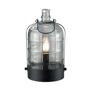 Настольная лампа astrid 40 вт 220 - 240 в e14 чёрный стекло trio