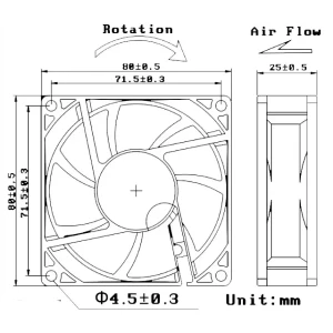 Ventilator culer kasan k808025 17.6 w 220 - 240 v 40 m3/h 2500 rot/min Thumbnail 2