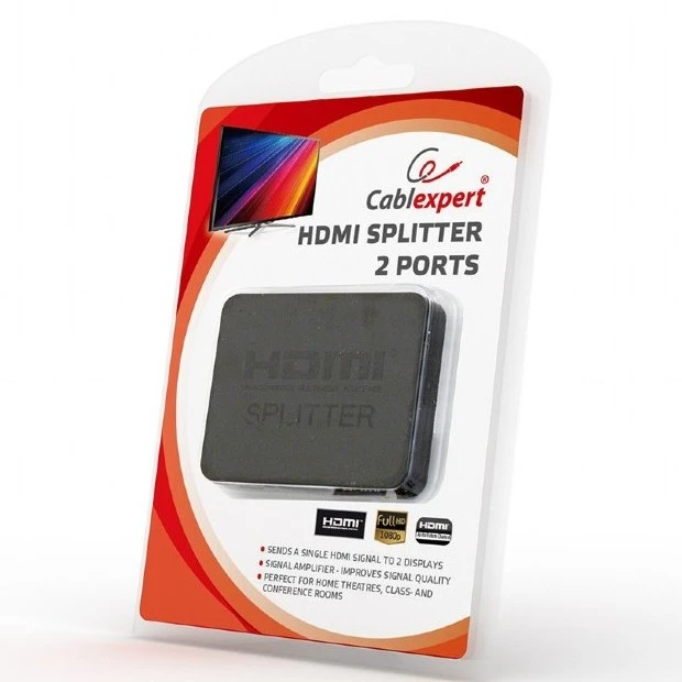 Splitter hdmi cablexpert dsp-2ph4-03, hdmi (f) - 2x hdmi (f), negru 3