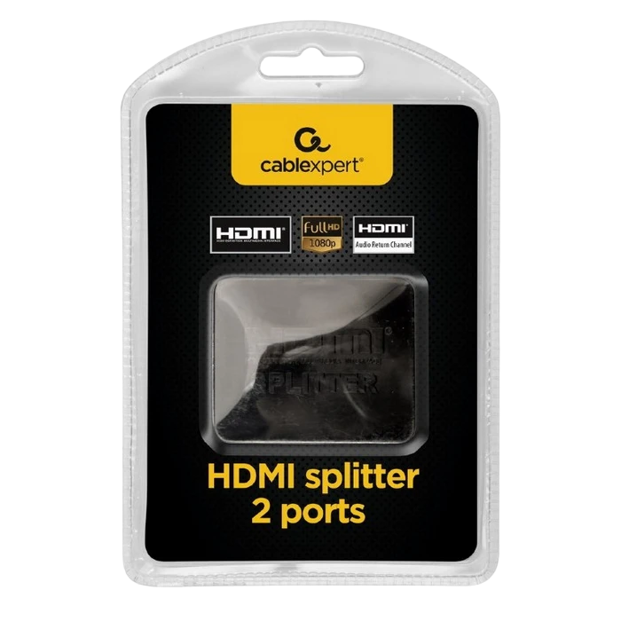 Splitter hdmi cablexpert dsp-2ph4-03, hdmi (f) - 2x hdmi (f), negru 8