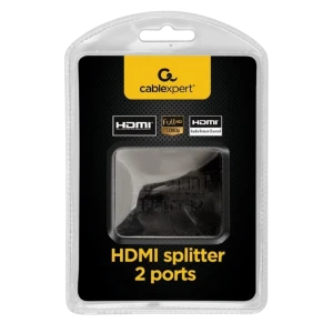 Splitter hdmi cablexpert dsp-2ph4-03, hdmi (f) - 2x hdmi (f), negru Thumbnail 8