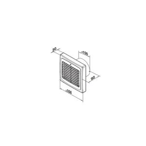 Ventilator ventika matic d 100 aa 18 w 220 - 240 v 98 m3/h 2300 rot/min Thumbnail 2