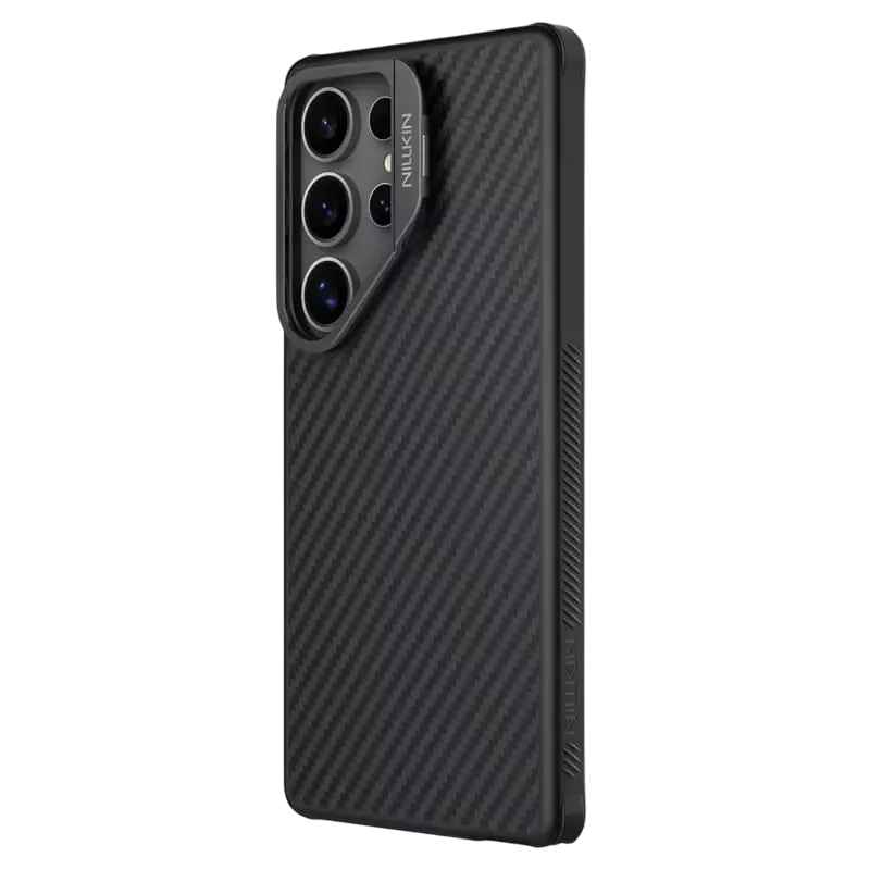 Husă nillkin carboprop magnetic pentru samsung galaxy s25 ultra, negru 2