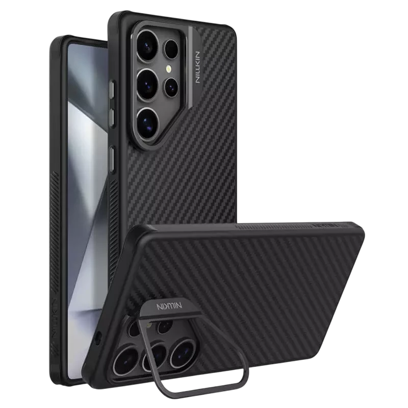 Husă nillkin carboprop magnetic pentru samsung galaxy s25 ultra, negru 6