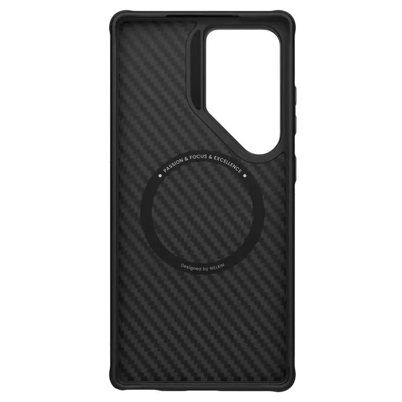 Husă nillkin carboprop magnetic pentru samsung galaxy s25 ultra, negru 3