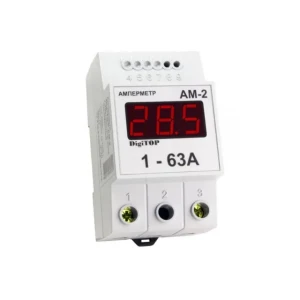 Ampermetru digital cu transformator incorporat digitop am2 1 - 63 a 220 v