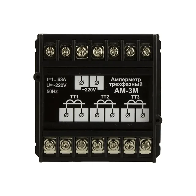 Ampermetru digital digitop am3m 1 - 63 a 380 v 2