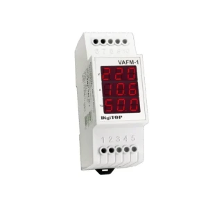 Voltampermetru/frecventmetru cu ecran digital digitop vafm1 1 - 63 a 40 - 380 v