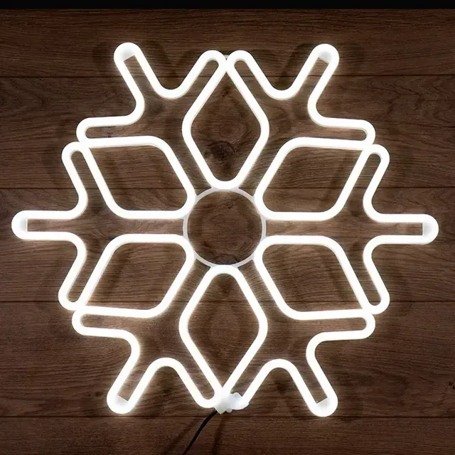 Figurină cu iluminare fulgușor 42 w 60 x 60 cm 4000 k 220 - 240 v ip65 led rexant 2