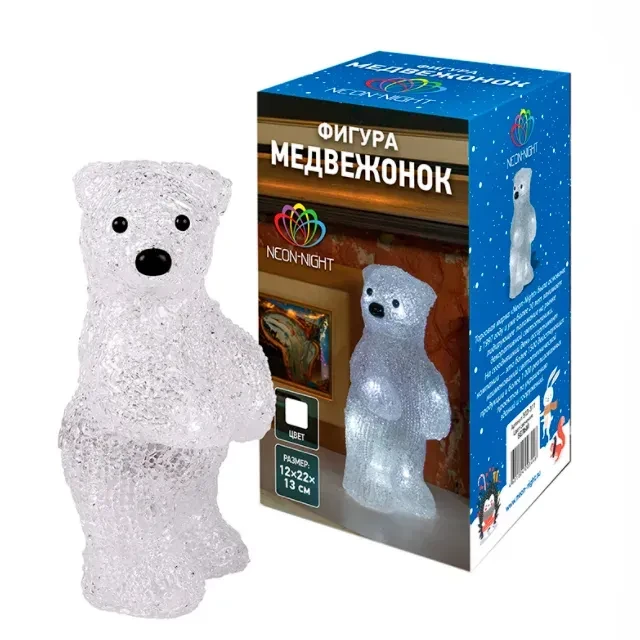 Figurină led urs 12 x 22 x 13 cm rexant 2