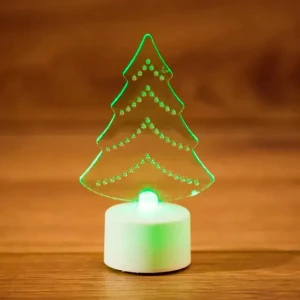 Figurină led brad 2d 10 cm rexant