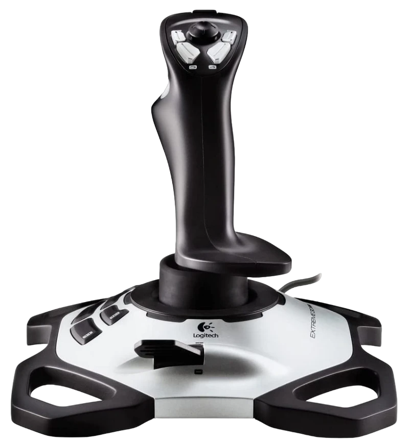 Игровой джойстик logitech extreme 3d pro, серебристый 11