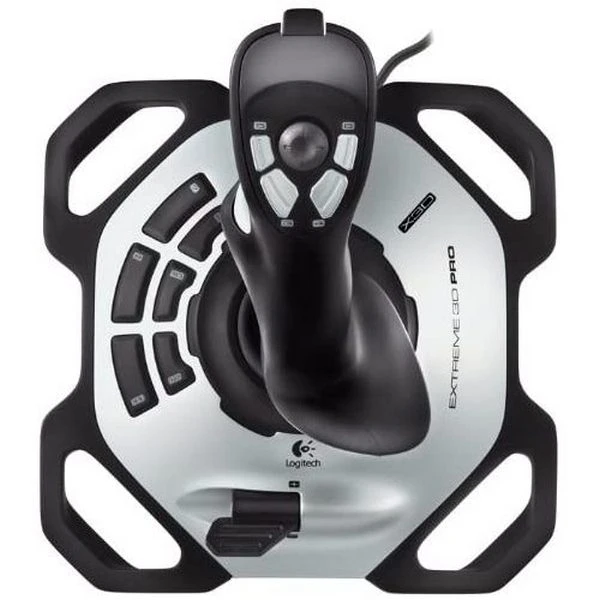 Игровой джойстик logitech extreme 3d pro, серебристый 10