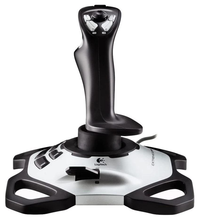 Игровой джойстик logitech extreme 3d pro, серебристый 7