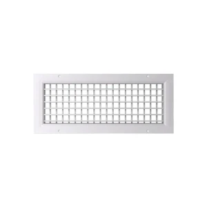 Grilă de ventilare dr 400 x 150 mm metal alb ventika