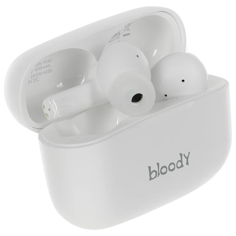 Căști gaming bloody m30, fără fir, alb 12