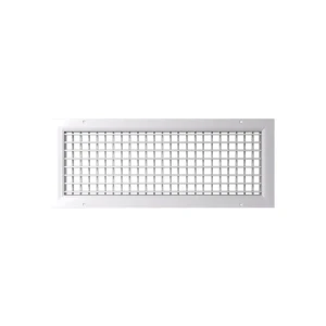 Grilă de ventilare dr 600 x 200 mm metal alb ventika