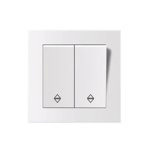 Переключатель двойной проходной 9202-32 rosa 10 a 220 - 240 в белый elmos