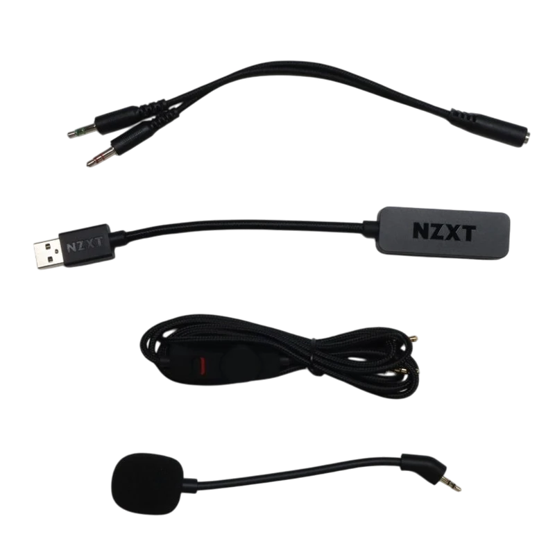 Игровая гарнитура nzxt relay, проводной аналоговый, чёрный 5