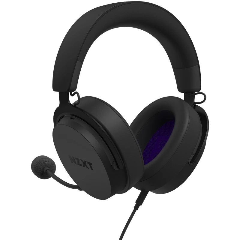 Игровая гарнитура nzxt relay, проводной аналоговый, чёрный 6